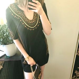 Lucky Brand Geometric Blouse
